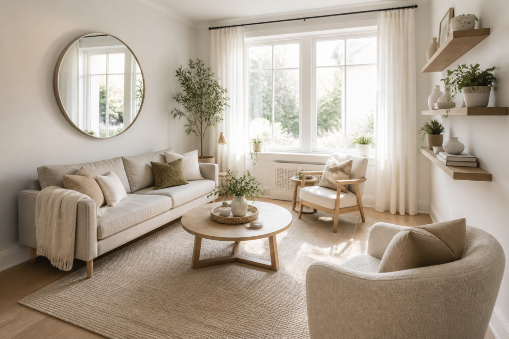 kleine woonkamer inrichten