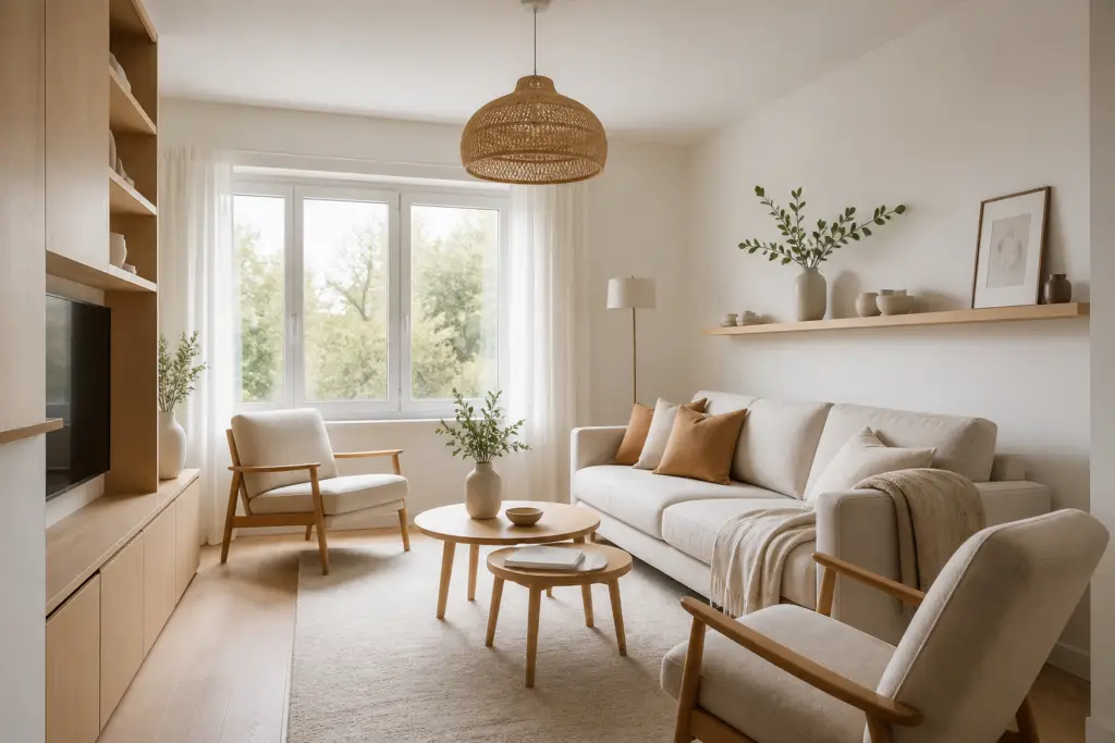 kleine woonkamer inrichten