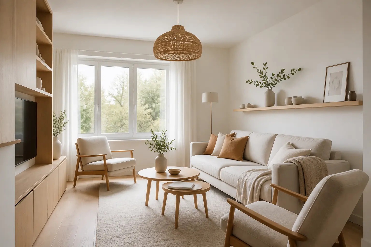 kleine woonkamer inrichten